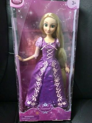 Disney Store Exclusive Classic 12” Tangled Rapunzel Doll Retired Purple Dress