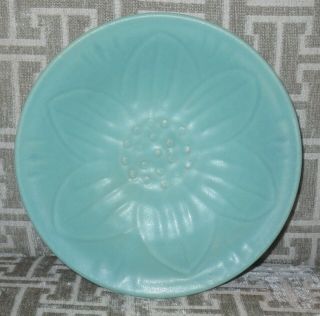 ☆ Flawless Van Briggle Art Pottery Plate Fred Wills Water Lily Flower