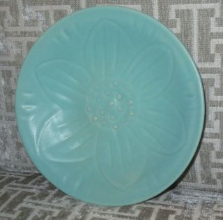 ☆ FLAWLESS VAN BRIGGLE Art Pottery Plate FRED WILLS Water Lily Flower 3