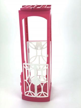 Barbie Dream House Elevator 2015 Replacement Part Doll Holder Pink White Mattel