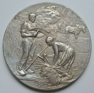 France - Silver Medal Society Of Farmers Of The Somme,  By Rivet,  41 Mm,  36 Gr