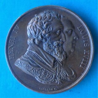France Medal,  Henri Iv - Louis Xviii By Gayrard F