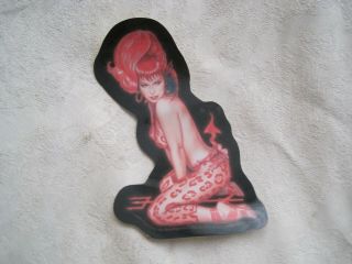 Vinyl Decal Sticker Burlesque Bettie Page Sexy Outfit Red Devil S - Bp - 5
