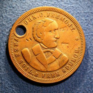Unlisted Political Campaign Token - John C.  Fremont,  1856 Presidential Election