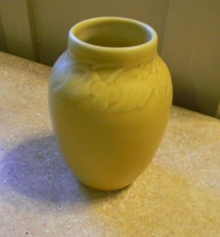Rookwood Pottery Arts & Craft Vase Matte Yellow No.  2139 1932