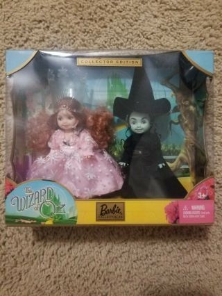Wizard Of Oz Barbie Kelly & Friends Giftset Nrfb Wicked Witch Glinda East West