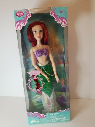 Disney Store Princess Ariel Little Mermaid 16 " Singing Doll