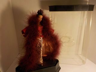 J 1998 LE Byron Lars Barbie Cinnabar Sensation African American with Case Stand 3