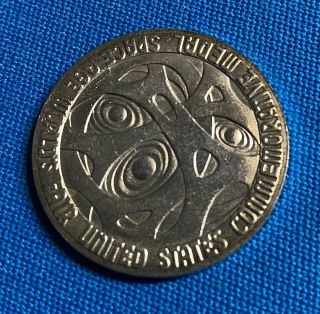 1962 Century 21 Seattle World’s Fair Commemorative Silver Medal Space Age 2