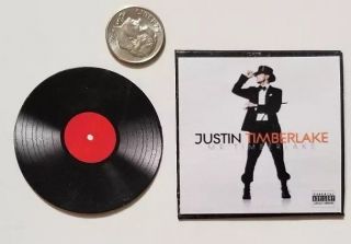 Dollhouse Miniature Record Album 2 " 1/6 Scale Justin Timberlake Pop Music