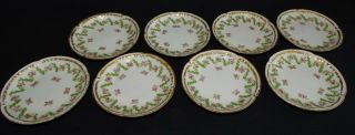 Charles Field Haviland Gda Limoges France 8 Butter Pats Double Gold