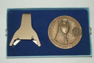 1975 Apollo Soyuz Test Program Bronze Medal 1871 2.  5 " Medallic Art Co