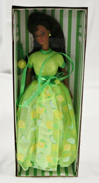 Lemon - Lime Sorbet Barbie Doll African - American F120111 Mattel Avon 1999 Nib