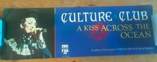 Culture Club A Kiss Across The Ocean Promo Poster Boy George 12 " X 36 "