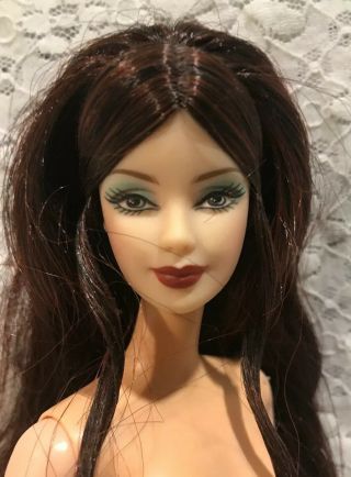 Nude Barbie Doll Mattel Birthstone May Emerald Mackie Face Doll For Ooak