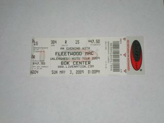 Fleetwood Mac Concert Ticket Stub - 2009 - Unleashed Tour - Bok Center,  Tulsa,  Ok