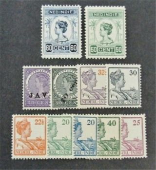 Nystamps Netherlands Indies Stamp 58//133 Og H $34