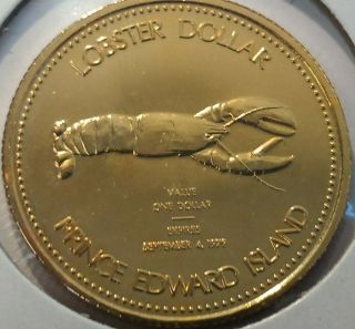 1979 Summerside Pei Lobster Dollar Trade Token Uncirculated Mintage =25