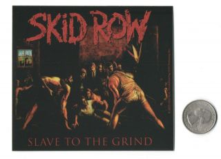 Skid Row Slave To The Grind Peel & Stick Sticker 4 1/2 " X 4 "