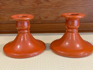 Catalina Island Candle Sticks Holders (red Clay)
