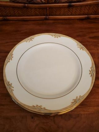 Set Of 4 Lenox China British Colonial Bamboo Dinner Plate