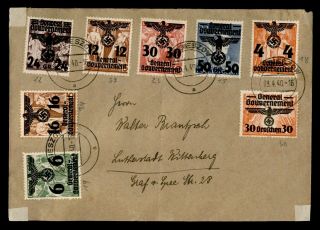 Dr Who 1940 Poland General Government Ovpt Hrubieszow? To Germany Wwii F22190