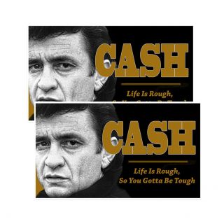 Johnny Cash Life Is Rough So You Gotta Be Tough Decals Pack Of Two