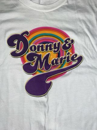 Donny And Marie Retro T - Shirt Xl Collector Nwot