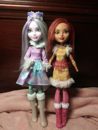 Crystal Winter & Rosabella Beauty Ever After High Dolls