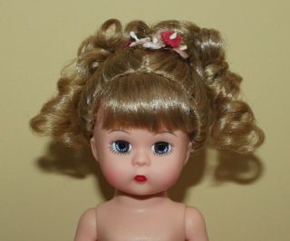 8 " Madame Alexander Ma Nude Dress Me Doll With Light Brown Hair And Curly Up - Do