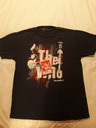 The Who Large Concert Tee Hard Rock Cafe