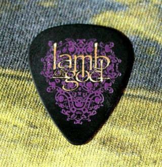 Lamb Of God // Mark Morton 2007 Sacrament Tour Guitar Pick // Black/purple/gold