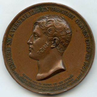 France Copper Medal General Hoche Inauguration Of The Monument 1832