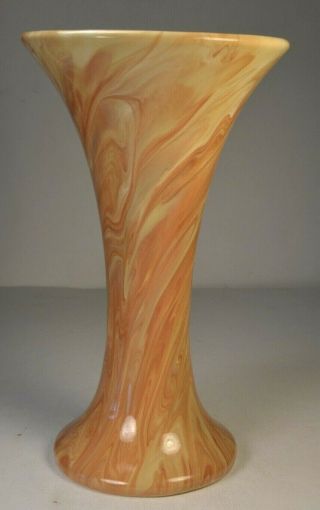 Weller Marbleized Vase.  9.  5 