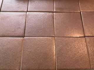 37 Vintage Heath Ceramic 3” Tiles Brown Matte Rough Finish 2