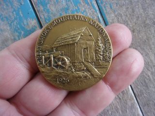 Great Smoky Mountains National Park Centennial Medal Medallion Coin Bronze Art
