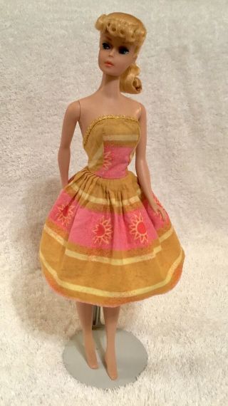Sweet Vintage 60s Barbie Clone Factory Made Sun Dress Fits Tressy Wendy Babs
