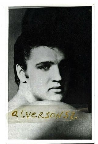 Elvis Presley Vintage B/w Studio Print 1 - Memphis,  Tn - July 10,  1955