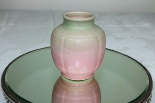 1931 Rookwood Pottery Pink To Green Matte Glazed Vase Style 6098