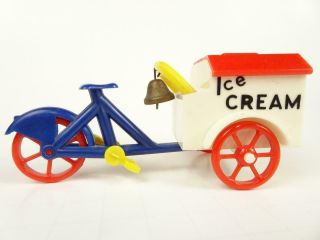 Vintage Ideal Renwal Dollhouse Ice Cream Bicycle Cart