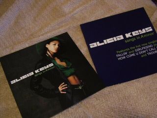 Alicia Keys Eight Songs In A Minor 2001 Promotional Cardboard Poster Flats