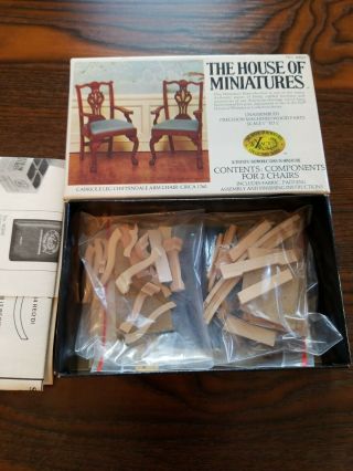 The House Of Miniatures Cabriole Leg Chippendale Chairs No.  40027