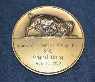 1999 Stancorp (sfg) Nyse York Stock Exchange Listing Medallion