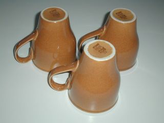 3 Vintage Russel Wright Iroquois Casual China Ripe Apricot Restyled Mugs RARE 3