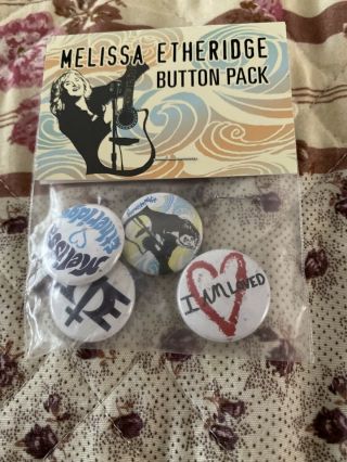Melissa Etheridge Four Button Pack Tour Item - In Package