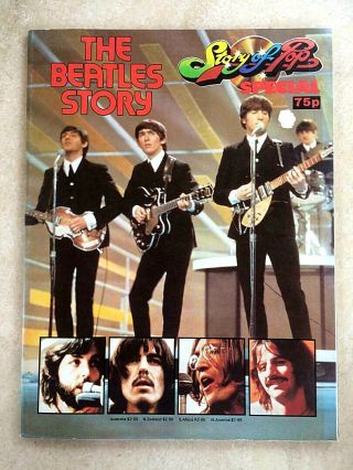 The Beatles Story Book 1974 Large Pb Story Of Pop Special Paul Mccartney Ringo