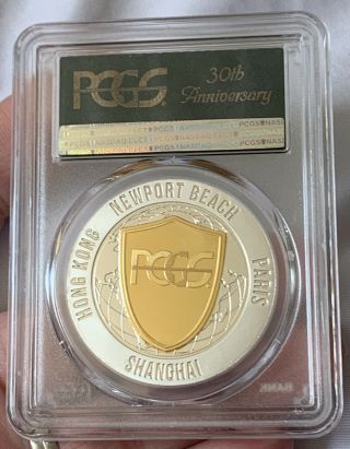 1986 - 2016 Pcgs 30th Anniversary Commemorative Medal Signed By David Hall Rare