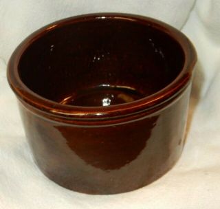 Old Red Wing Stone Ware Co Mn Minnesota Pottery Brown Glaze Butter Crock