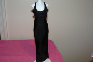 Franklin Black Gown For Franklin Princess Diana 16 Inch Vinyl Doll