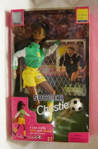 African American Barbie Usa Soccer Goalie Christie Fifa 99 World Cup Le Nrfb
